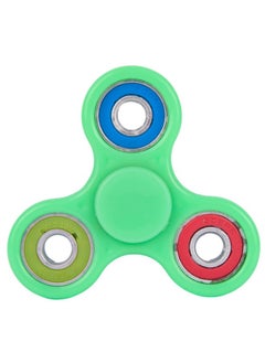 Premsons® Hand Spinner Desk Toy - High Speed Smooth Finger Spin Sensory Fidget Stress Relief Game Play for Kids & Adults - Birthday Party Gift - Four Bearing - Green+ BGR Multicolour Bearing