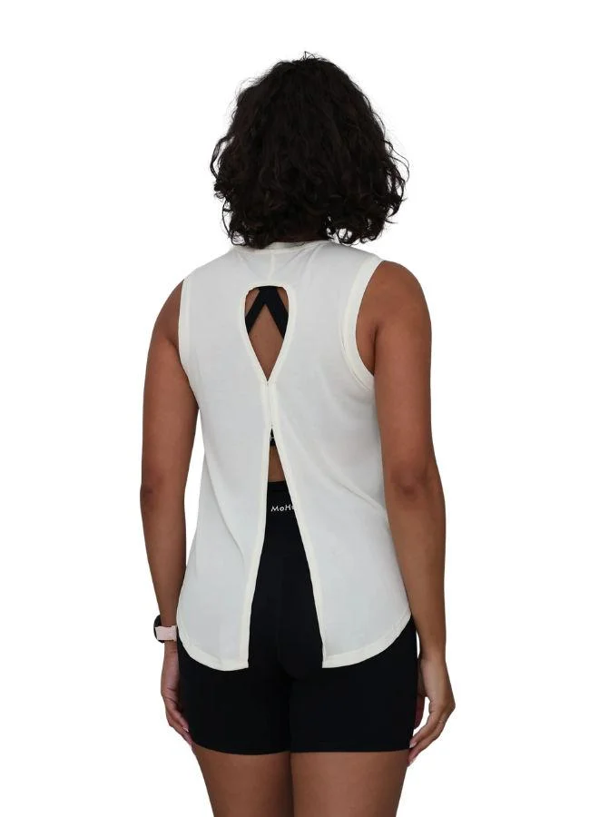 Mohuki Heather Gray Active Tie Back Singlet for Women | Best Price UAE