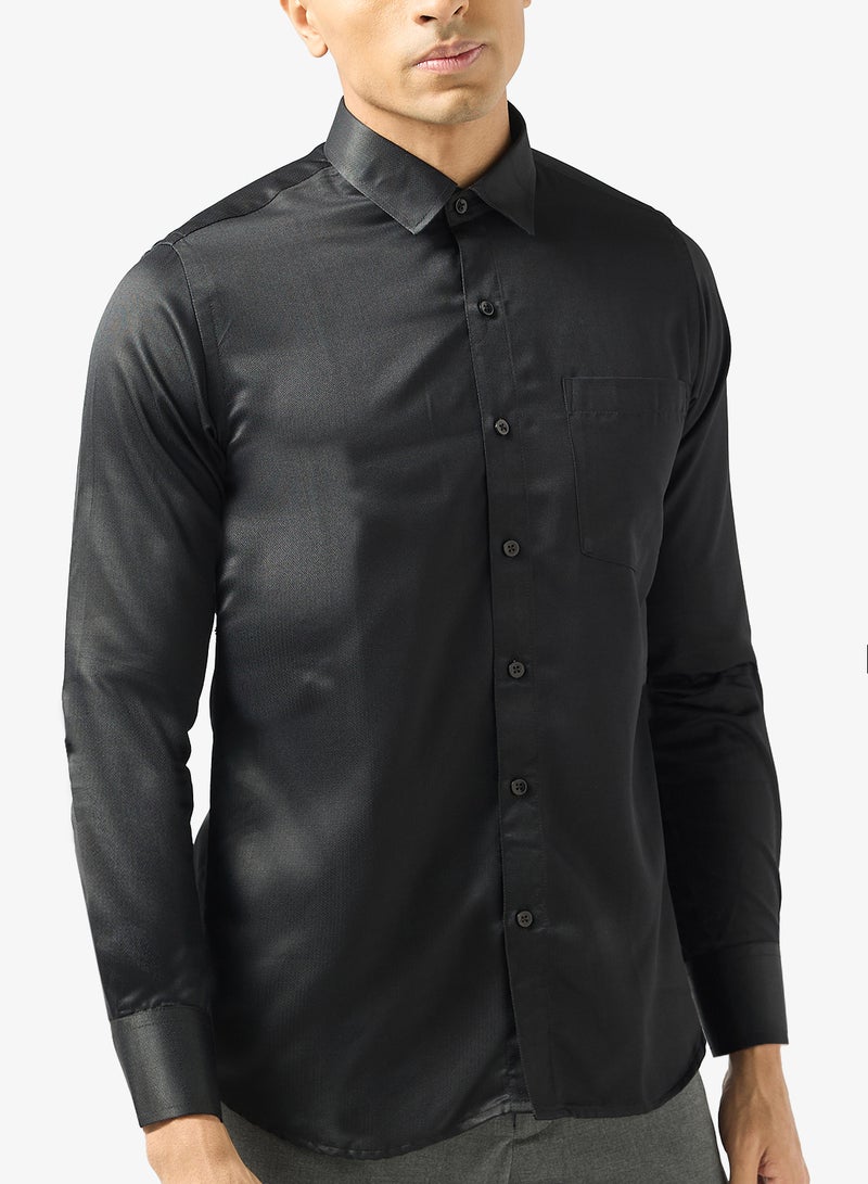 Robert Wood Shirts Oxford Self Wave Weave - Image 3