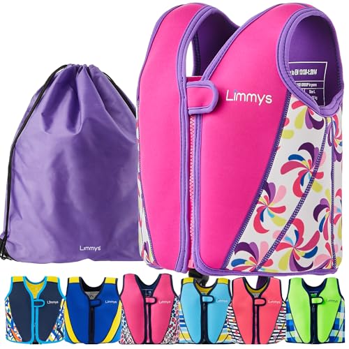 Limmys Swim Vest for Toddlers Kids Adjustable Buoyancy Swimming Aid CE Safety Certified AwardWinning ParentApproved Design Soft Neoprene Comfort Secure Durable Design Carry Bag Included - Image 1
