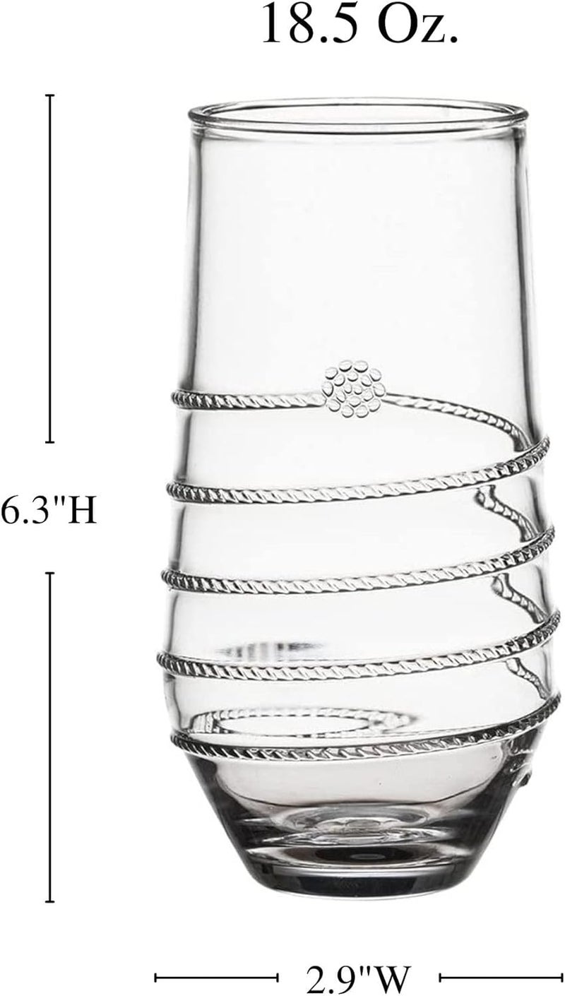 Juliska Amalia Acrylic Large Tumbler  Clear - Image 2