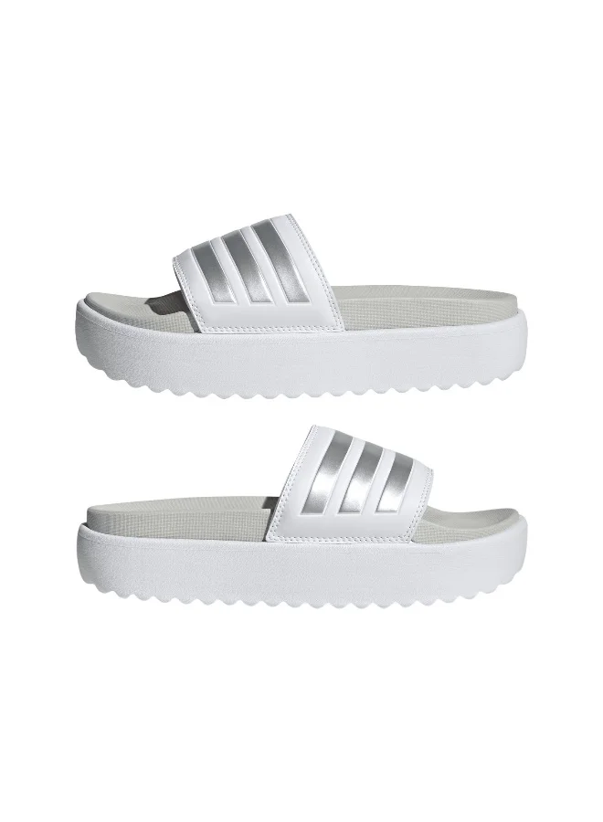 Adidas Adilette Platform White Sportwear Sandals/Slippers 4