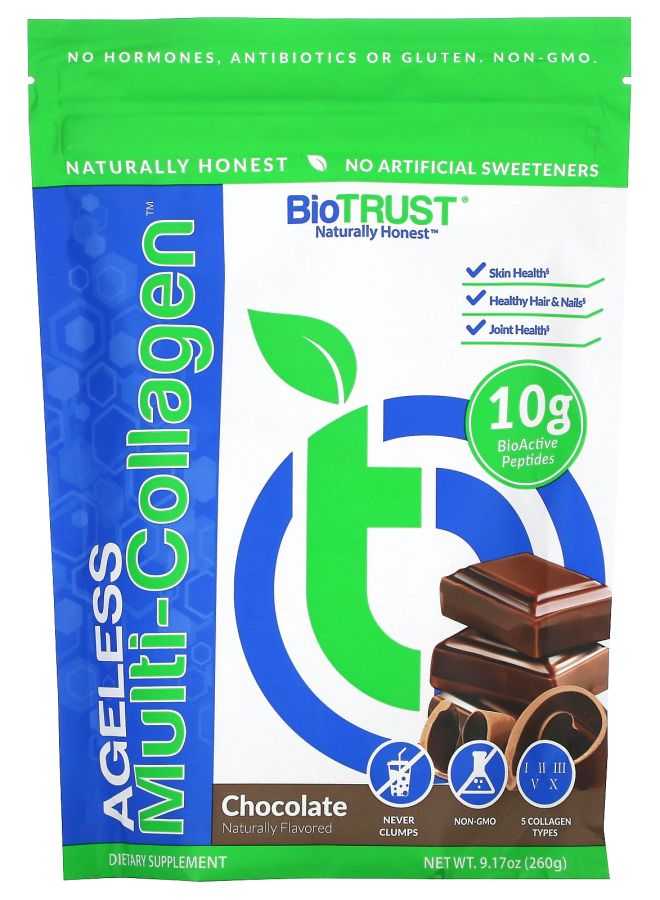 BioTrust Ageless Multi-Collagen® Chocolate 9.17 oz (260 g)