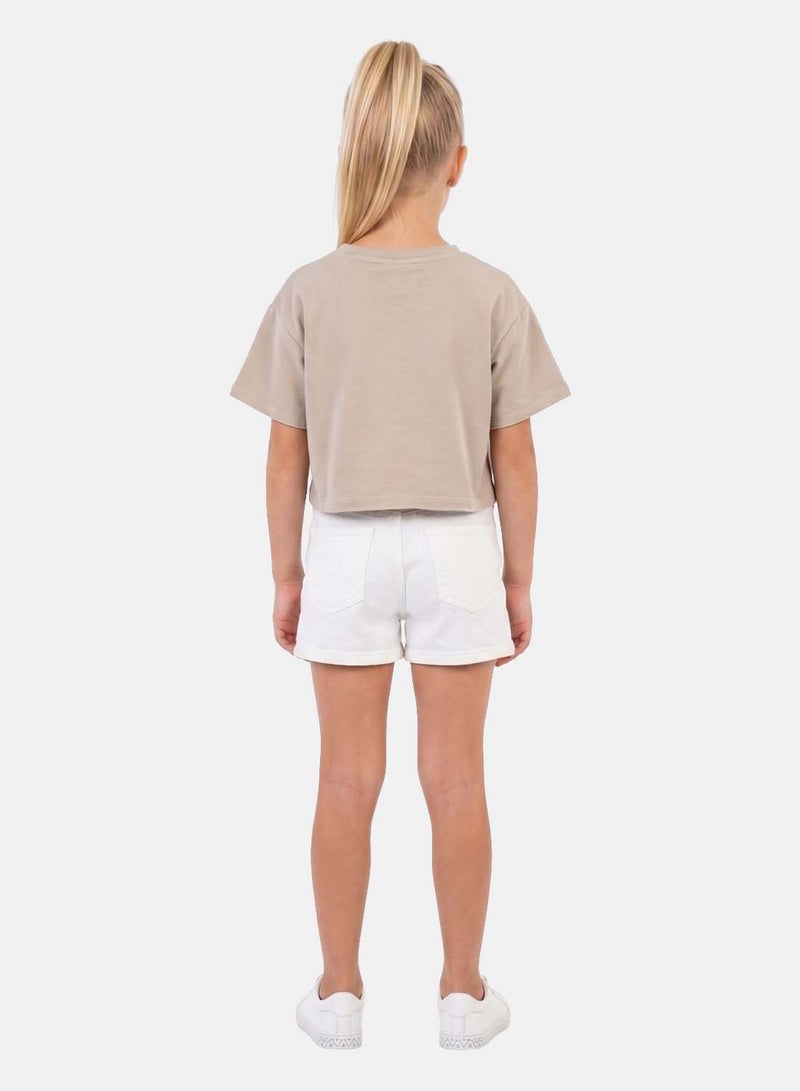 FOREVER 21 Girls' Cropped Graphic Number T-Shirt, Short Sleeve - Image 2