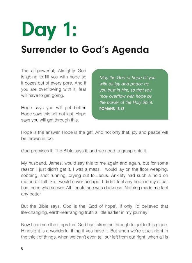 null - Say Goodbye to Anxiety: A 40-Day Devotional Journal to Overcome Fear and Worry - Image 1