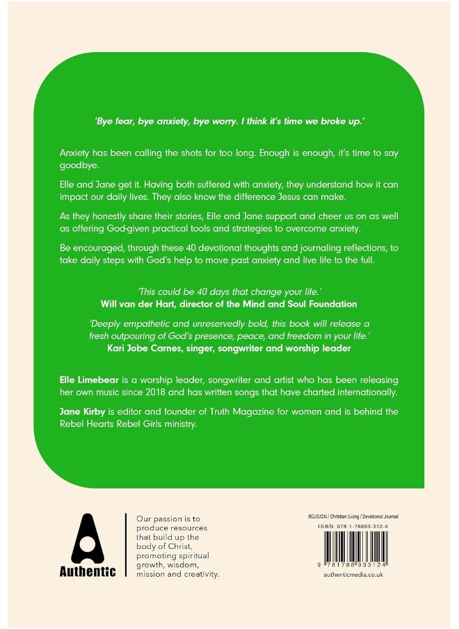null - Say Goodbye to Anxiety: A 40-Day Devotional Journal to Overcome Fear and Worry - Image 1
