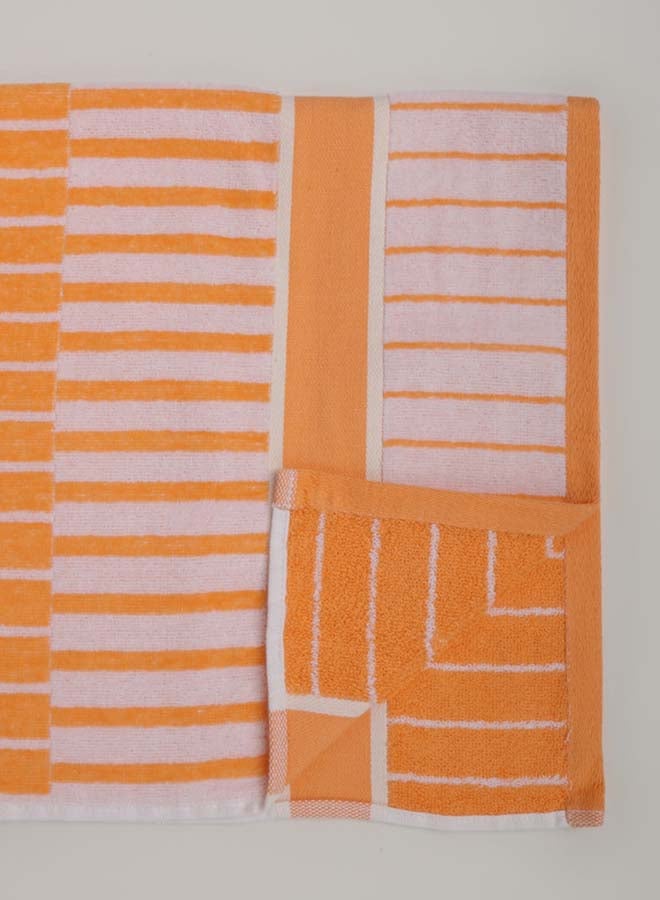 White Rose Towel SPRING COLLECTION S - 450 GSM - 100% Cotton Velour - Bath Sheet 80x160 cm -MultiColour - Modern Stripe Design - Luxury Touch - Extra Absorbent  - Image 5