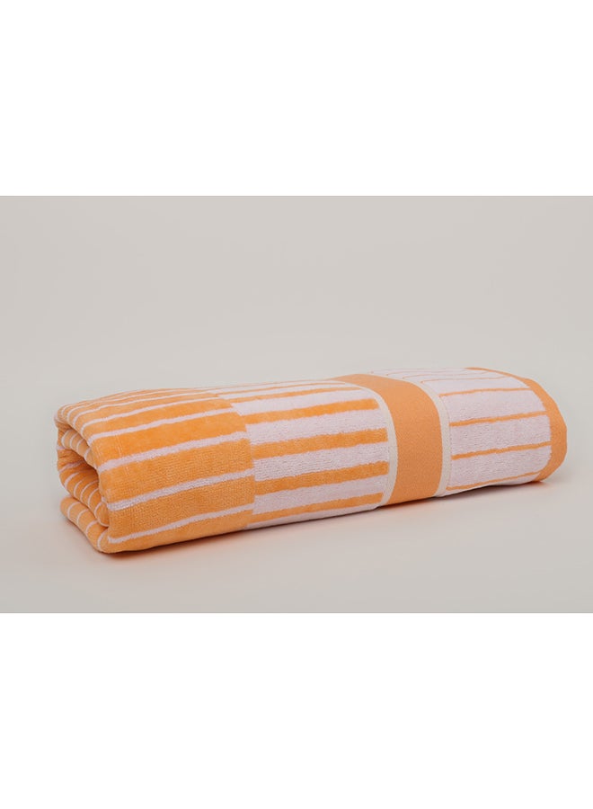 White Rose Towel SPRING COLLECTION S - 450 GSM - 100% Cotton Velour - Bath Sheet 80x160 cm -MultiColour - Modern Stripe Design - Luxury Touch - Extra Absorbent  - Image 2