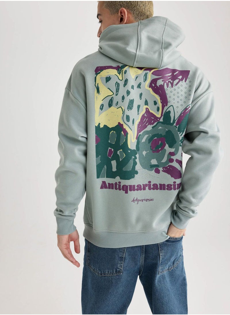 DeFacto Man Oversize Fit Sweat Shirt  - Image 2