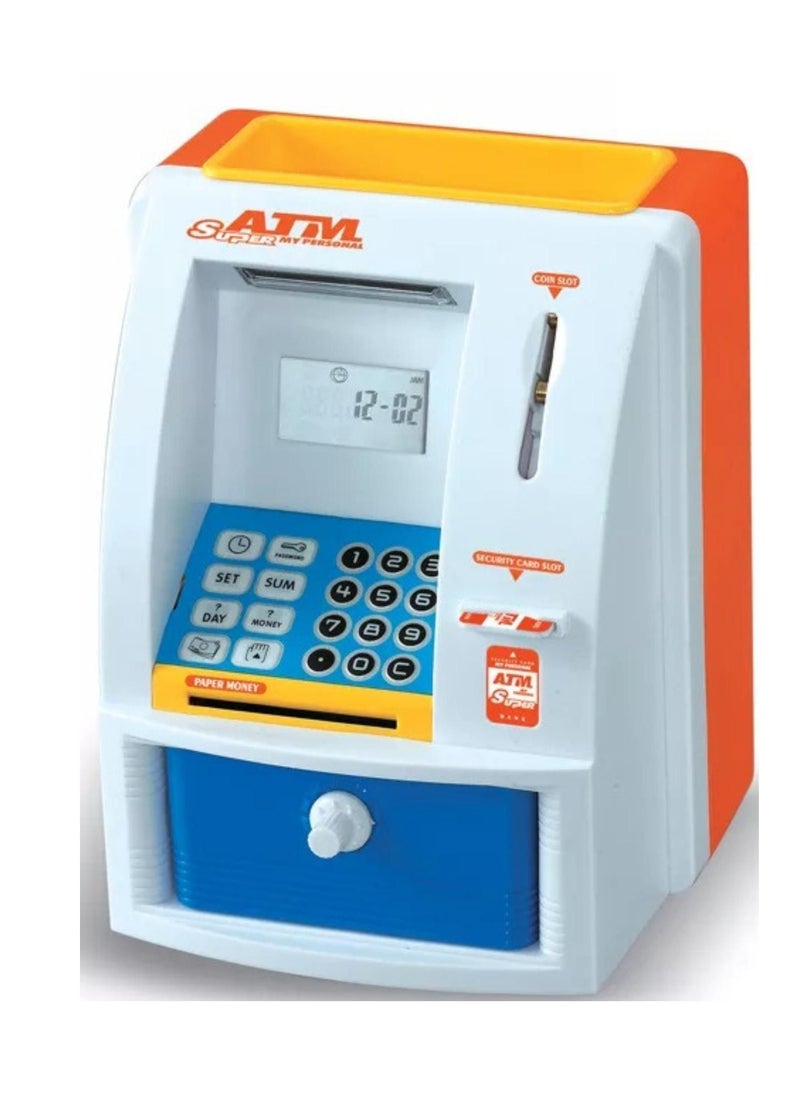 child toy ATM Machine Toy Piggy Bank With Lights Sound 