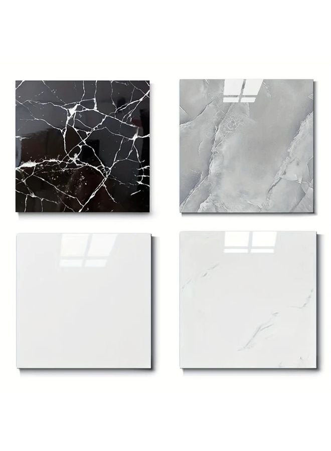 Gray 10pcs Self Adhesive Square Tile Backsplash Panels 11 81x11 81 Inch for Kitchen Bathroom - Image 3