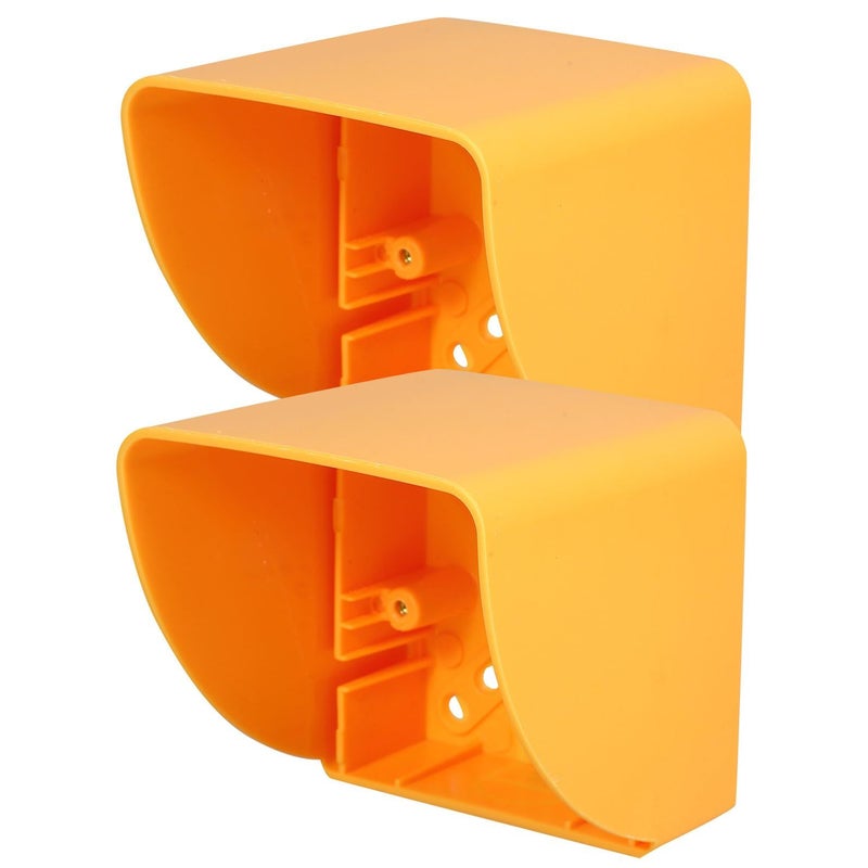 Yellow Rainproof Plastic Outlet Cover for Outdoor EV Charger - Image 2