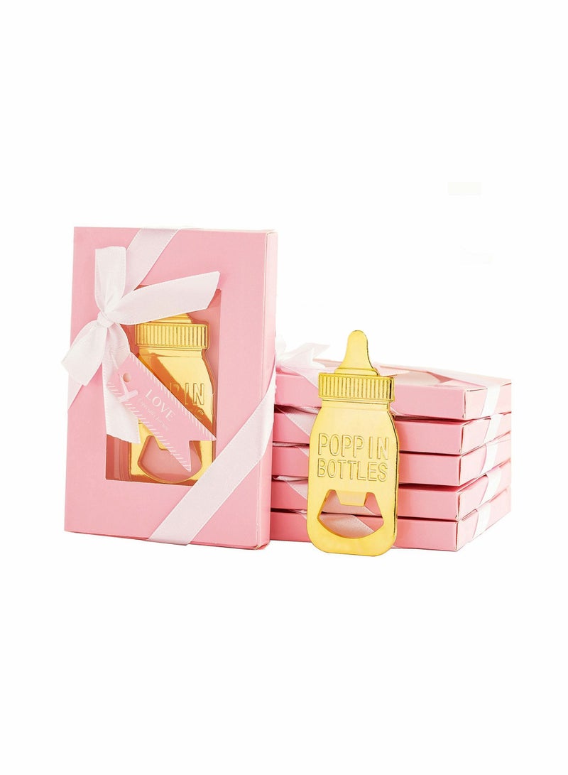 Y&D 6 Pieces Bottle Opener Baby Shower Favor for Guest, Party Decoration Supplies  - Image 1