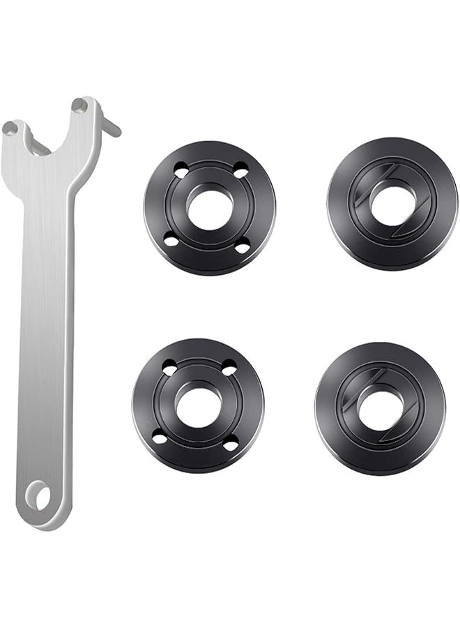 erorex 5Pcs Grinder Flange Angle Wrench Spanner Metal Grinder Nuts Lock Nut Compatible With For Milwaukee Makita Black And Decker Ryobi - Image 1