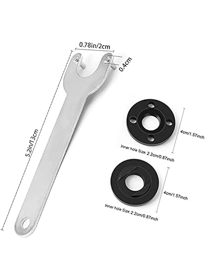 erorex 5Pcs Grinder Flange Angle Wrench Spanner Metal Grinder Nuts Lock Nut Compatible With For Milwaukee Makita Black And Decker Ryobi - Image 4