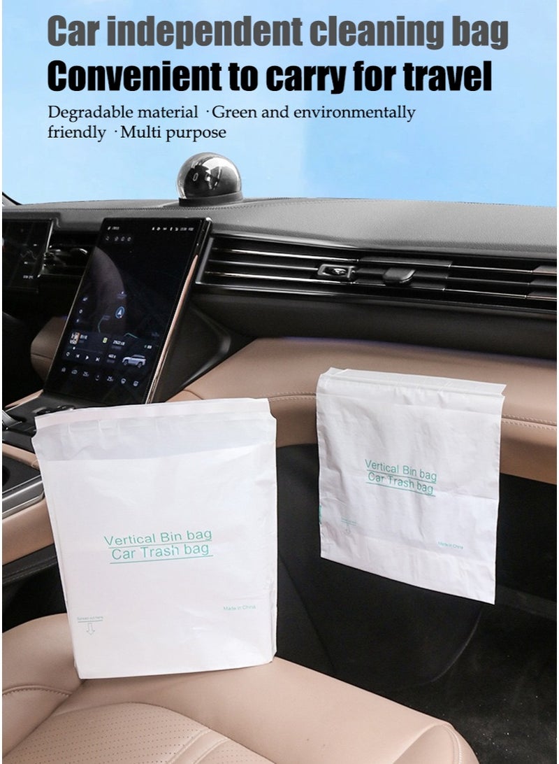 كيس القمامة السيارة ، كيس القمامة اللاصق الوقوف 10 قطعة ، تحمل الحمل القوي ، سعة كبيرة ، دليل على التسرب ، كيس القيء القابل للتخلص للسيارات - Image 2