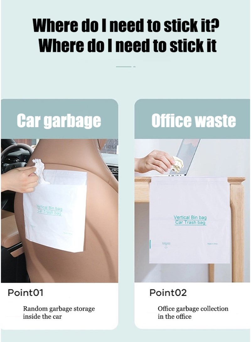 كيس القمامة السيارة ، كيس القمامة اللاصق الوقوف 10 قطعة ، تحمل الحمل القوي ، سعة كبيرة ، دليل على التسرب ، كيس القيء القابل للتخلص للسيارات - Image 5
