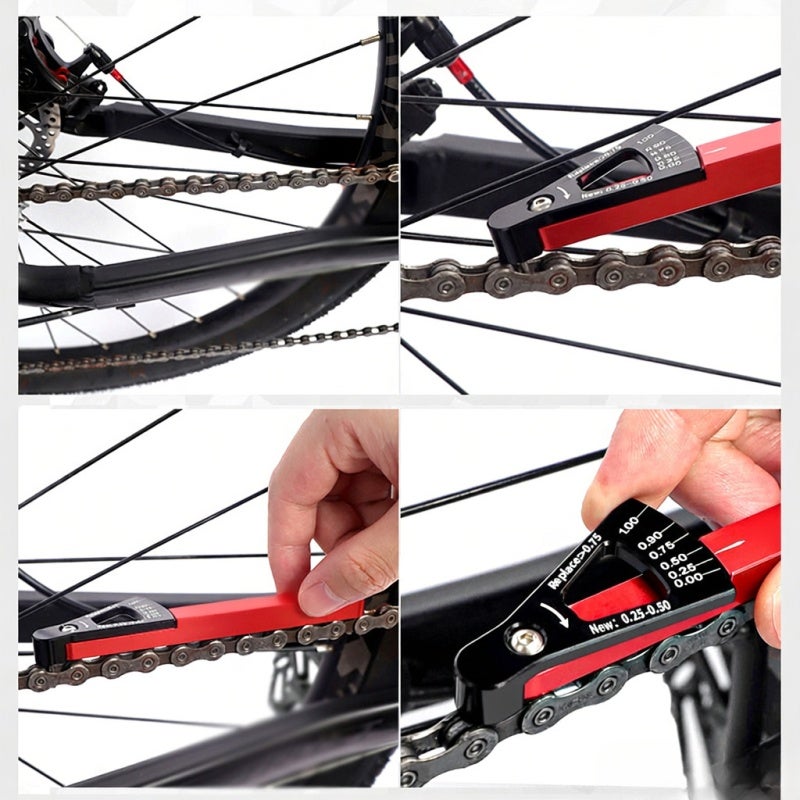 Lebycle Bicycle Chain Checker Gauge MTB Bike Chain Wear Indicator Tool Chain Stretch Detection Caliper for MTB Mountain Road Bike - Image 4