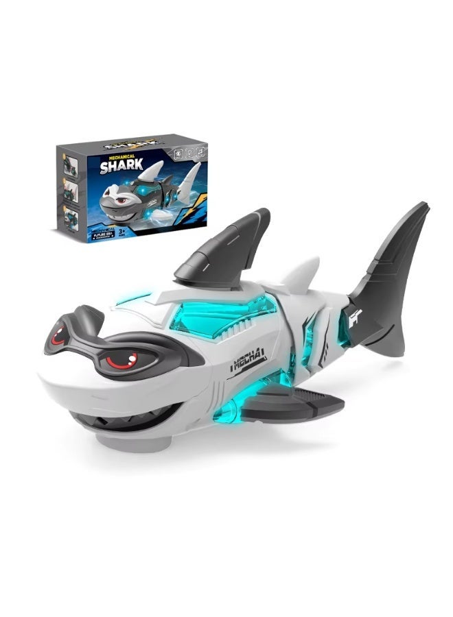 TOTOJOY Shark Toy for Kids with Lights and Music, Electric Toy with Mechanical Gear, Suitable for Boys and Girls Gift - Image 1