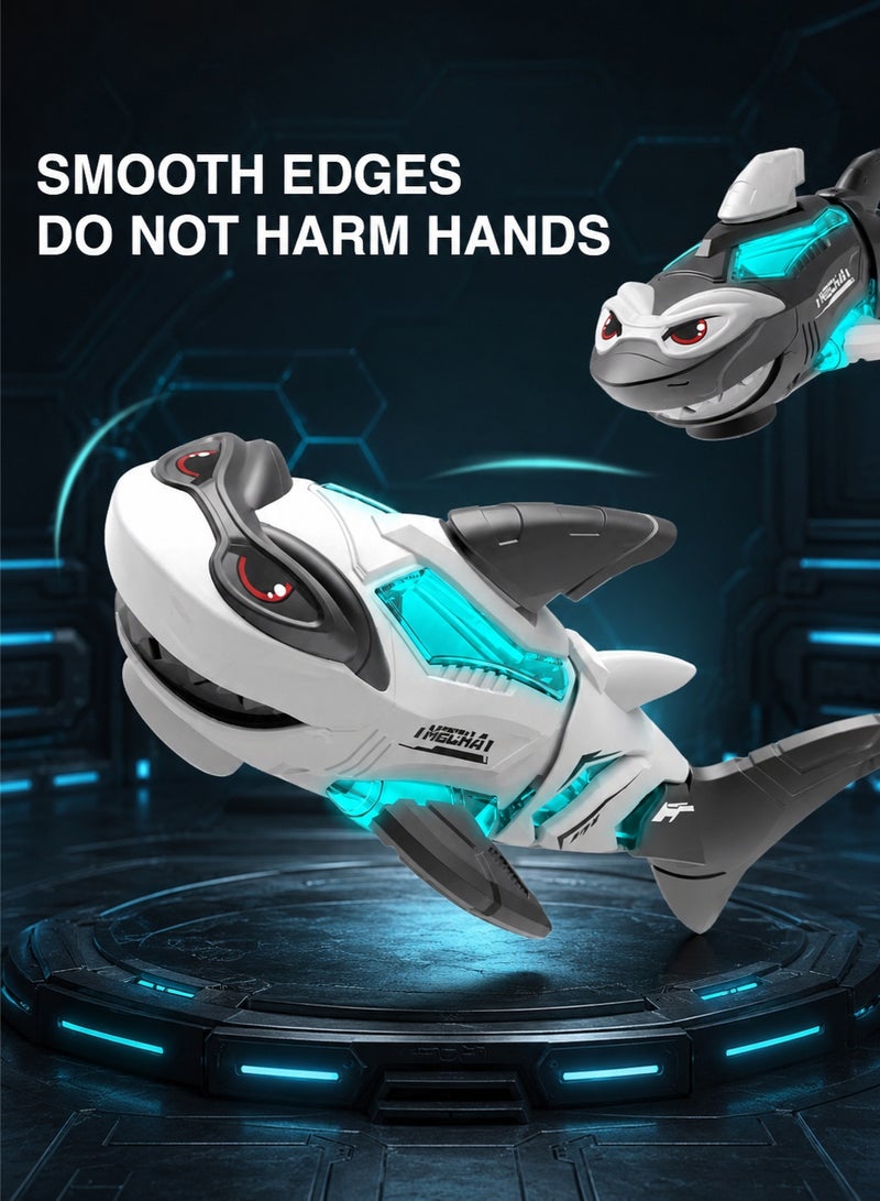 TOTOJOY Robot Shark Toys for Kids Electric Simulated Interactive Musical Fish Toys with Lights and Music - Image 5