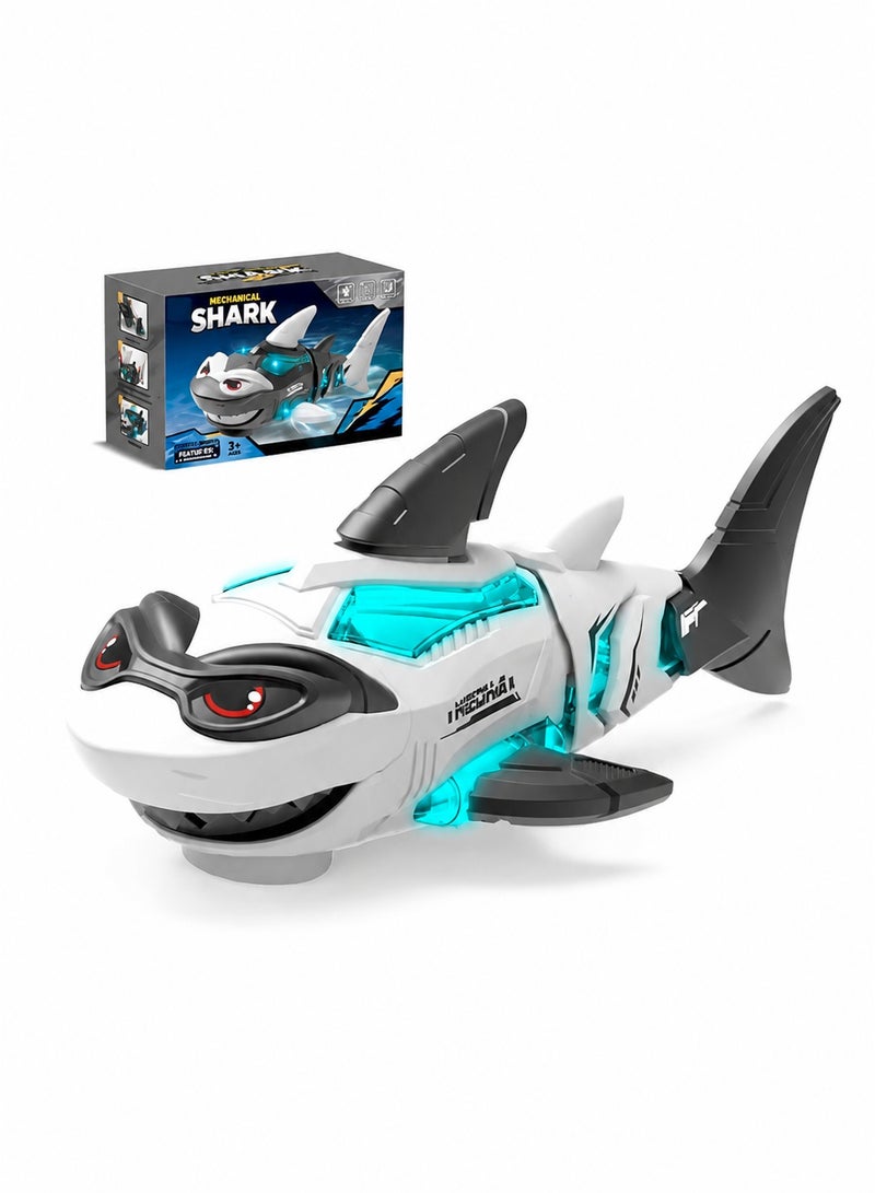 TOTOJOY Robot Shark Toys for Kids Electric Simulated Interactive Musical Fish Toys with Lights and Music - Image 1