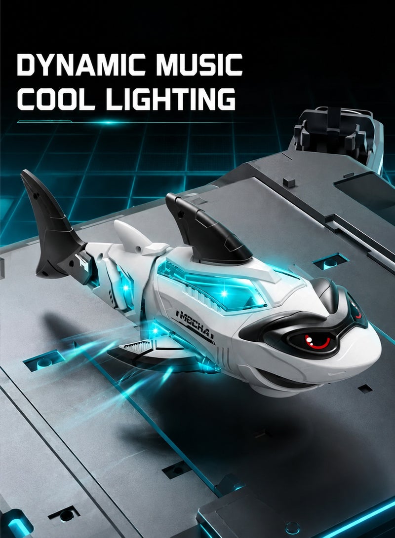 TOTOJOY Robot Shark Toys for Kids Electric Simulated Interactive Musical Fish Toys with Lights and Music - Image 3