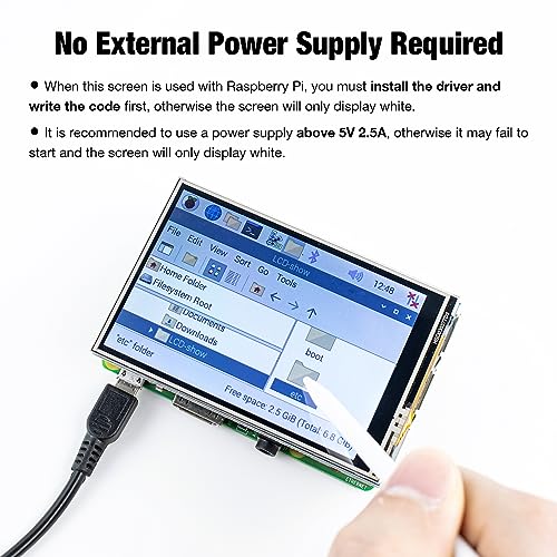 Hosyond 3.5 Inch 480x320 Touch Screen TFT LCD SPI Display Panel for Raspberry Pi B, B+, 2B, 3B, 3B+,4B, 5 - Image 4