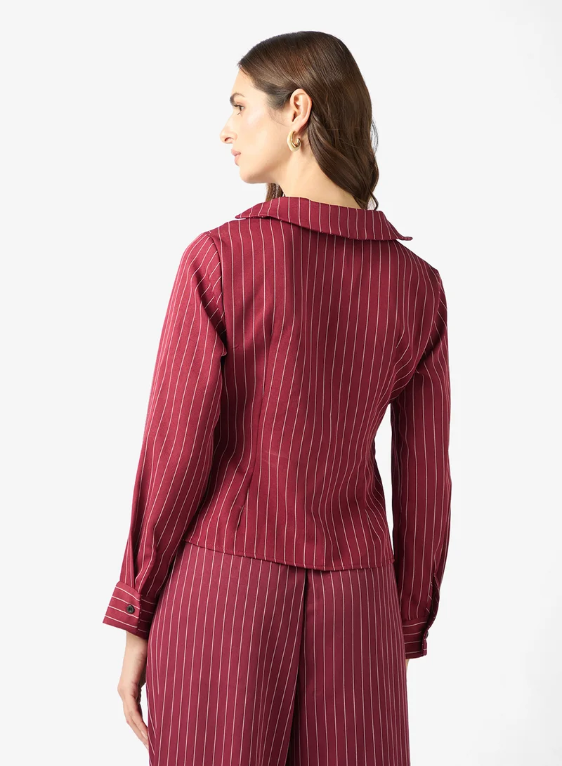 ELLA Pinstripe Blouse
