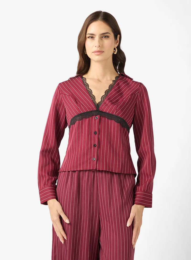 ELLA Pinstripe Blouse