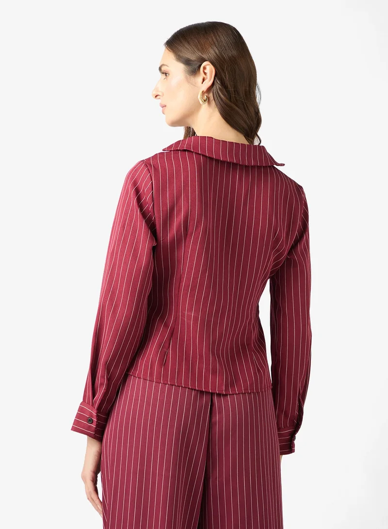 ELLA Pinstripe Blouse