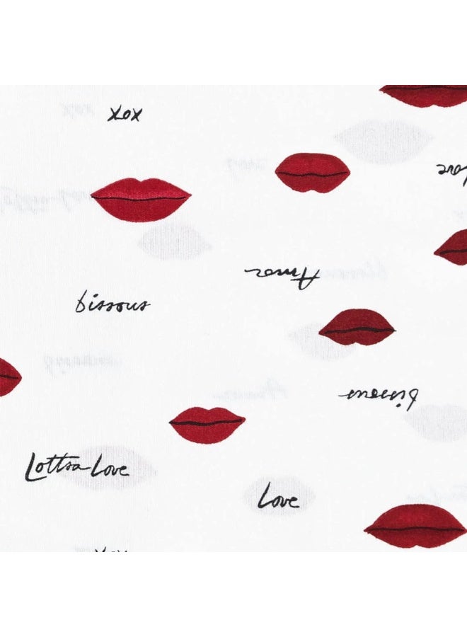 Betsey Johnson - Queen Bed Sheets, Soft & Lightweight Bedding, Fade & Wrinkle Resistant (Love Lips, Queen) - Image 4