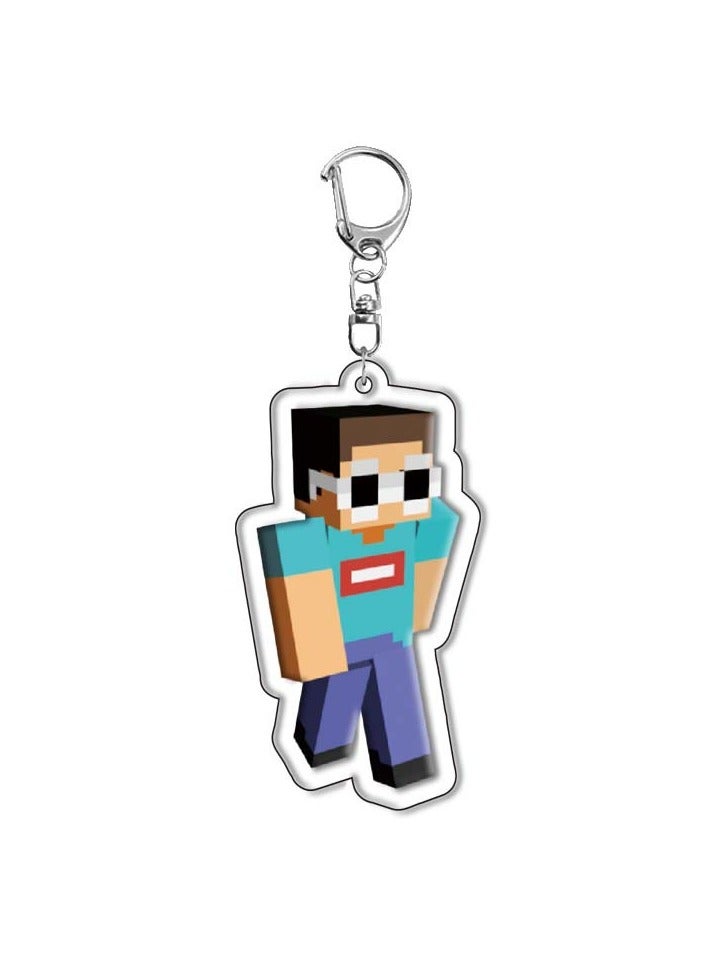 Minecraft Acrylic Keychain Pendant Sandbox Game Peripheral Figures - Image 3