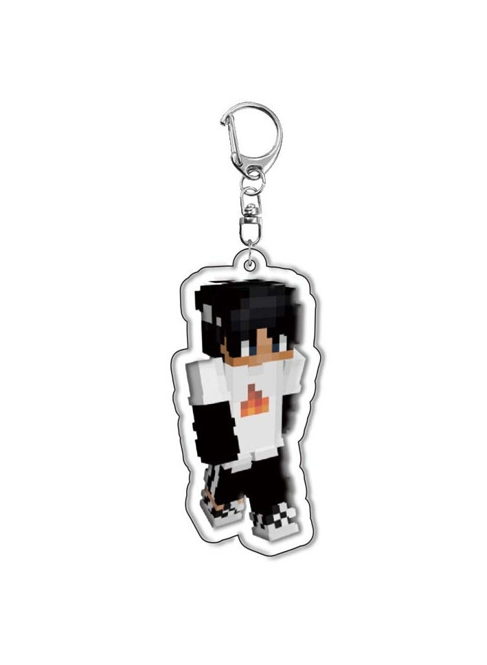 Minecraft Acrylic Keychain Pendant Sandbox Game Peripheral Figures - Image 4