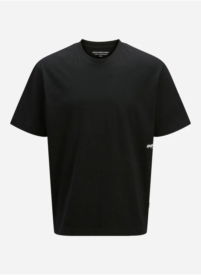 JACK & JONES Solid Regular Fit Crew Neck T-Shirt