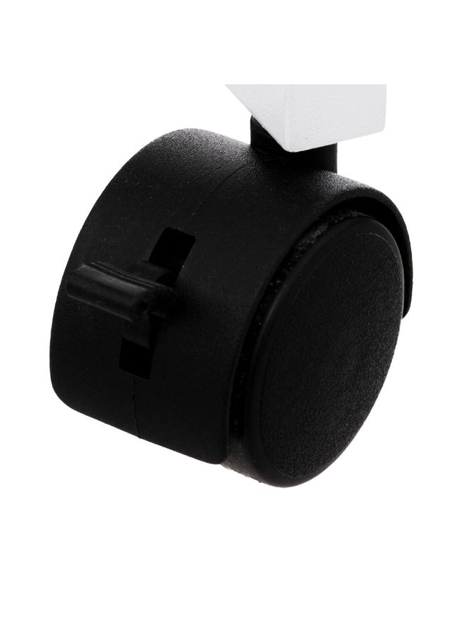 حامل ماكينة تحضير كولوراما عربة ترولي بعجلات 3 طوابق أبيض وأسود 74.5 x 15 x 36 سم 174762I - Image 3