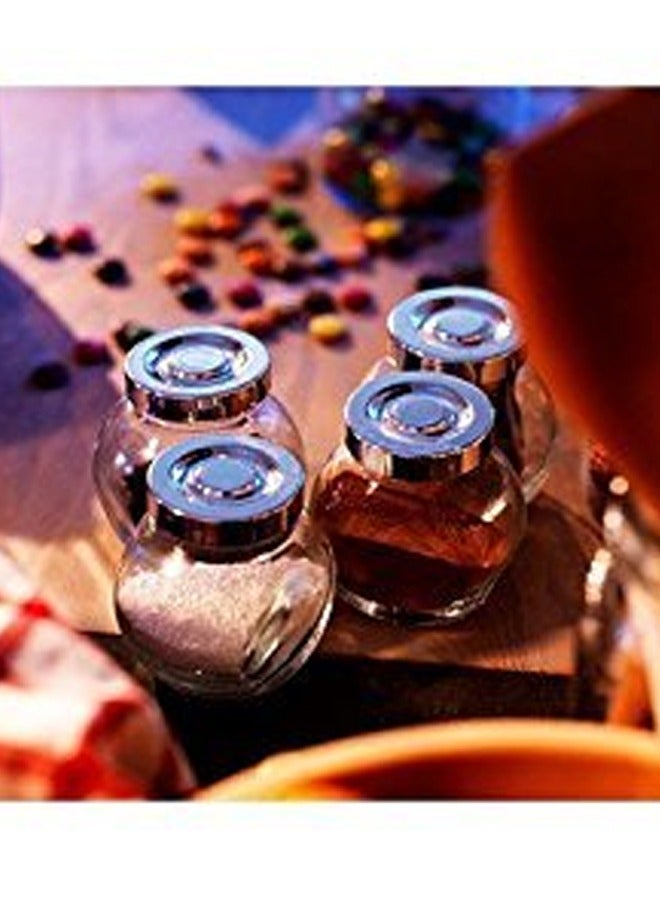 Mirolex 5-Piece Spice Jar Set Silver/Clear - Image 5