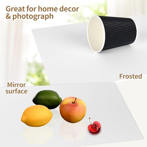 Lesnlok Matte White Acrylic Sheets 1/8 inch Thick 3mm 2 Pieces 8 x 12 Frosting Plexiglass Sheet,Suitable for Painting, Handicrafts, DIY Display Projects (2, Matte White, 8 x 12) - Image 3