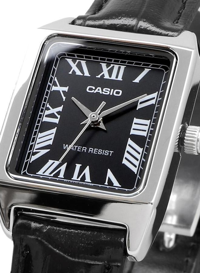 CASIO Women's Leather Analog Wrist Watch LTP-V007L-1BUDF - Image 2