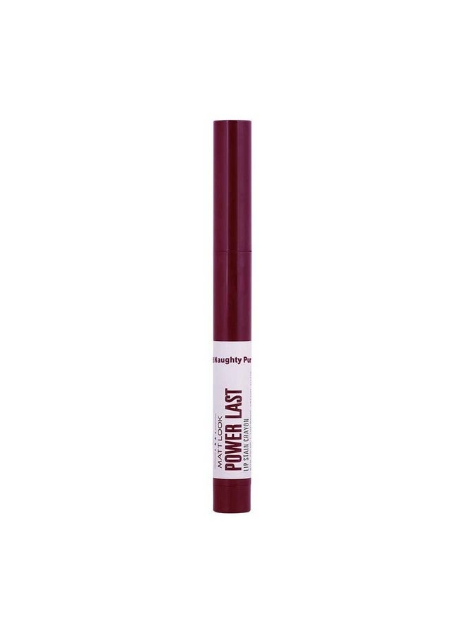matt look Mattlook Power Last Lip Stain Crayon Lipstick|Rich Color|Non Transfer|Long Lasting|Waterproof|Super Stay|Luxurious Creamy Matte Finish|One Swipe Application- Naughty Purple(2G)  - Image 3