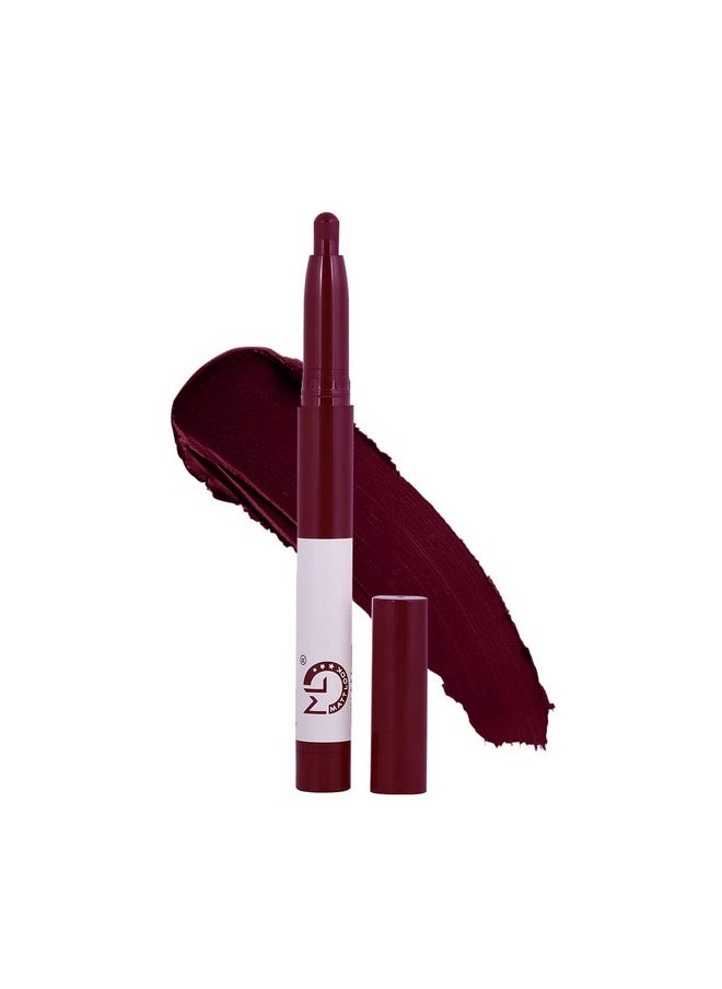 matt look Mattlook Power Last Lip Stain Crayon Lipstick|Rich Color|Non Transfer|Long Lasting|Waterproof|Super Stay|Luxurious Creamy Matte Finish|One Swipe Application- Naughty Purple(2G)  - Image 1