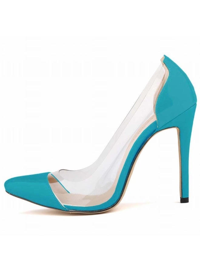 Loquat Spring/Summer Trendy Pointed Toe Nightclub Stiletto Heels Blue - Image 2