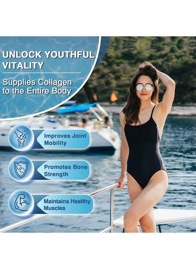 ZEBORA - ZEBORA Marine Collagen Peptides Powder with Hyaluronic Acid, Keratin - Wild Caught Hydrolyzed Fish Collagen with Multivitamins - Support Skin Hair Nail Joints, Keto Friendly, 35 Servings - Image 1