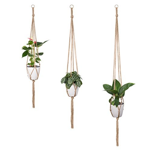Petutu Plant Hangers Indoor Macrame Hanging Planter Holder 6 Pack, 3 Sizes - Image 4