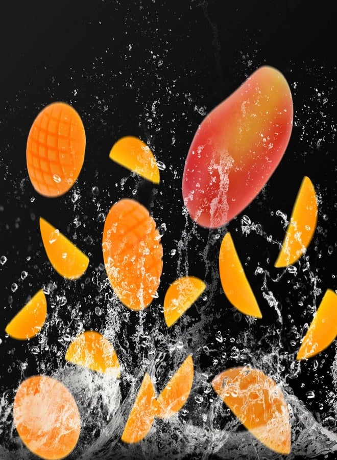Woration 20 Pack Artificial Mango Fake Plastic Mango Slices Blocks Lifelike Simulation Fruit Set Decoration for Home Kitchen Party Wedding Food Model Display - Image 4