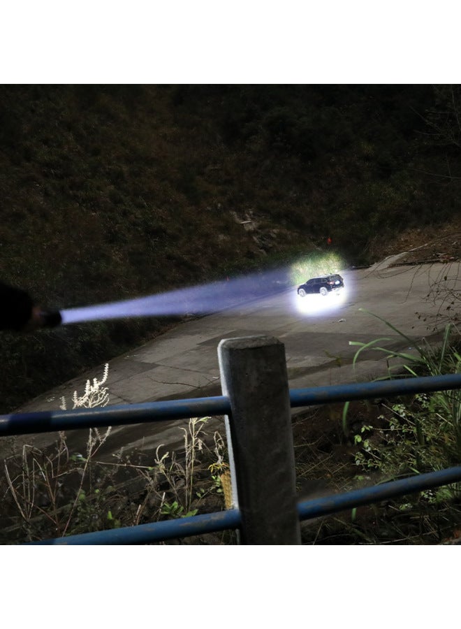 P50 Aluminum Alloy High-power Flashlight 26650 Rechargeable Usb Long-range Outdoor Zoomable Night Fishing Light-Product Specifications:Flashlight 26650 White Boxed USB Cable 26650 Battery - Image 5