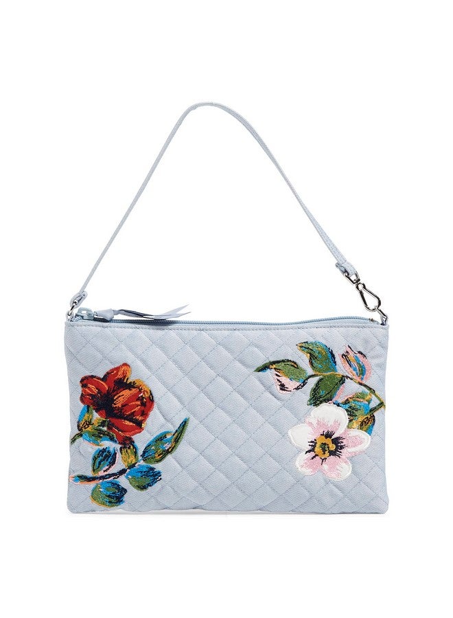 Vera Bradley Women'S Denim Convertible Wristlet With Rfid Protection Sea Air Floral One Size - Image 1