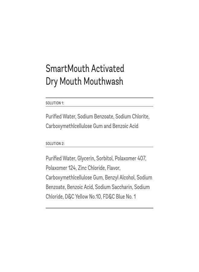 SmartMouth Dry Mouth Activated Mouthwash & Tongue Cleaner, Dry Mouth & Bad Breath Relief - Image 2