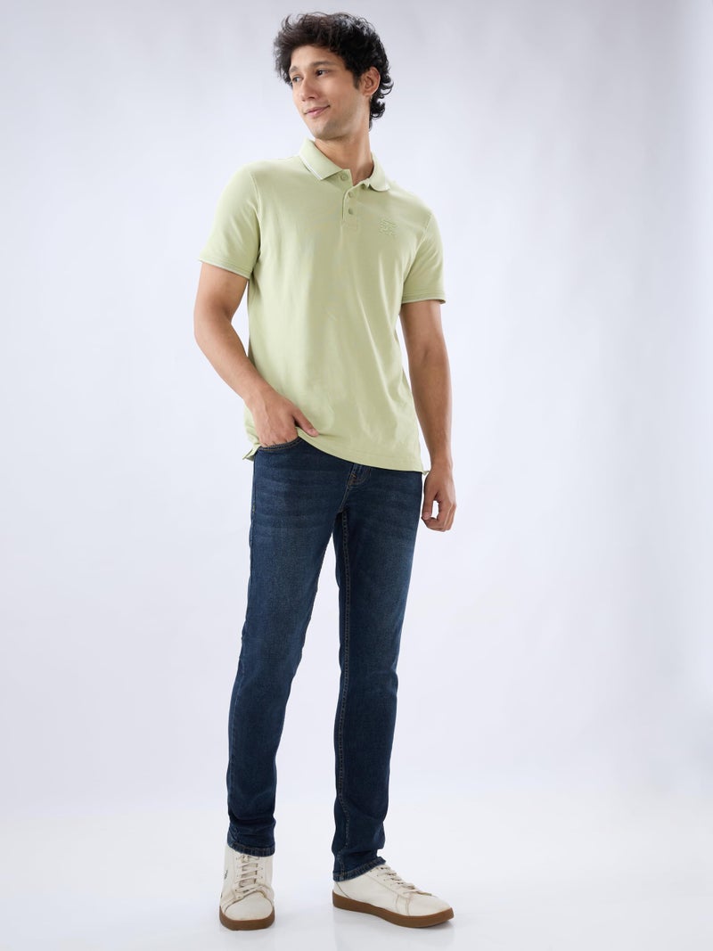 Spykar Men's Super Skinny Fit Low-Rise Casual Jeans Dark Blue - Image 2