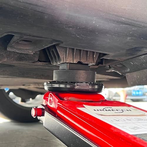URMECCH 2Pcs Dual-use Lifting Axle Saddle Adapter Pads for BMW X3 X5 X6 X7, Compatible with 4-8 Ton Hydraulic Bottle Jack with 1.42" Recess, Car Trolley Floor Rubber Jack Pad Pucks for BMW and Mini - Image 5