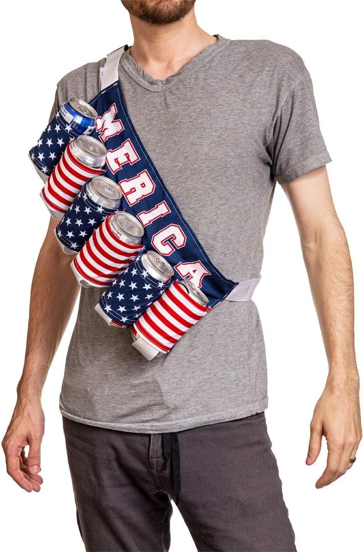 Calhoun Unisex Themed Fourth of July USA Americana Patriotic Beverage Beer Belt - Image 2
